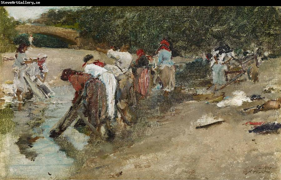 Francisco Pradilla Ortiz Galician Washerwomen